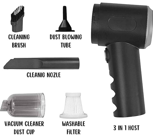 3 in 1 Mopping Vacuum Blower with Mini Dust Buster USB Portable Vacuum Cleaner Dry and Wet