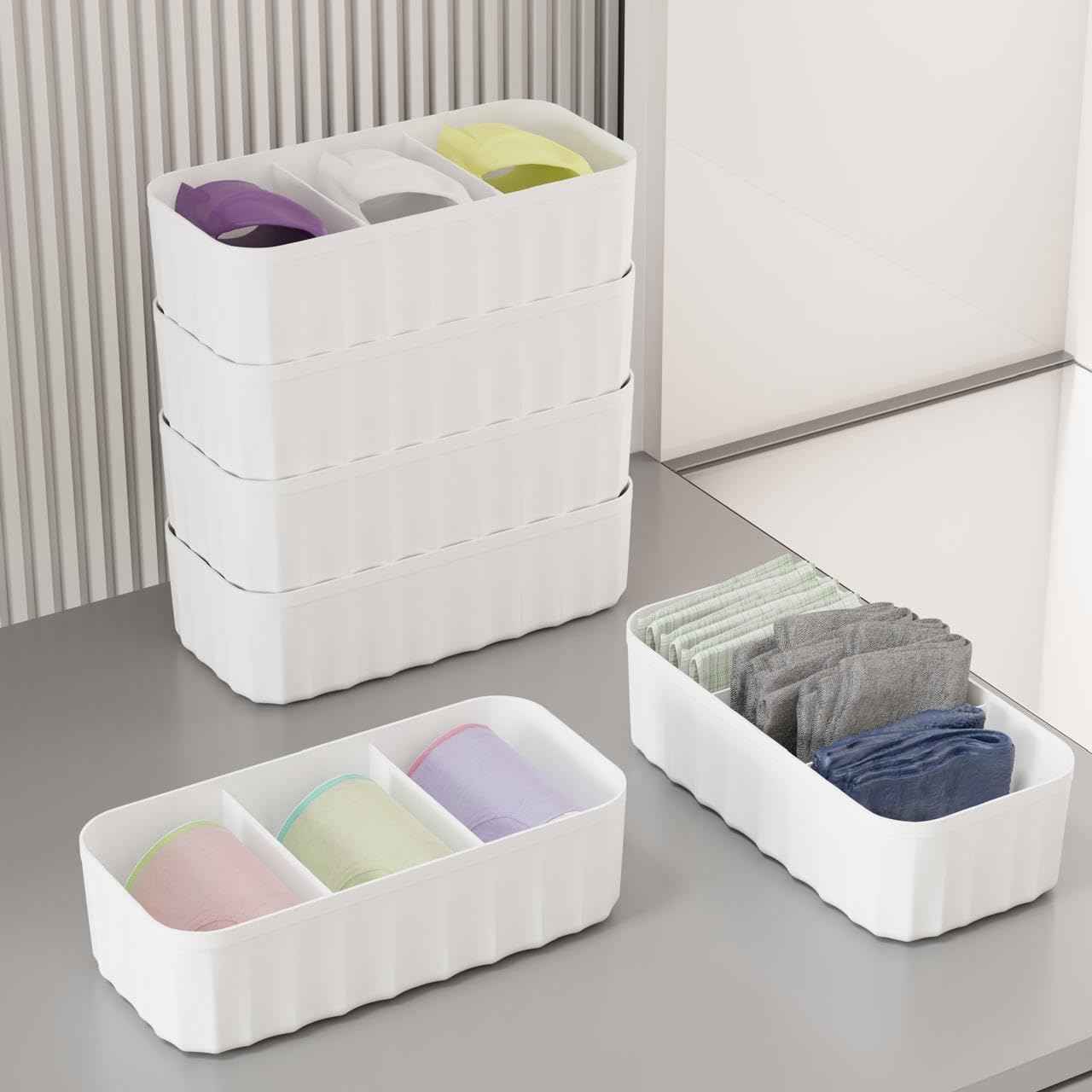 Innerwear Organizer For Wardrobe Organizer For Clothes ( Pack Of 2 )