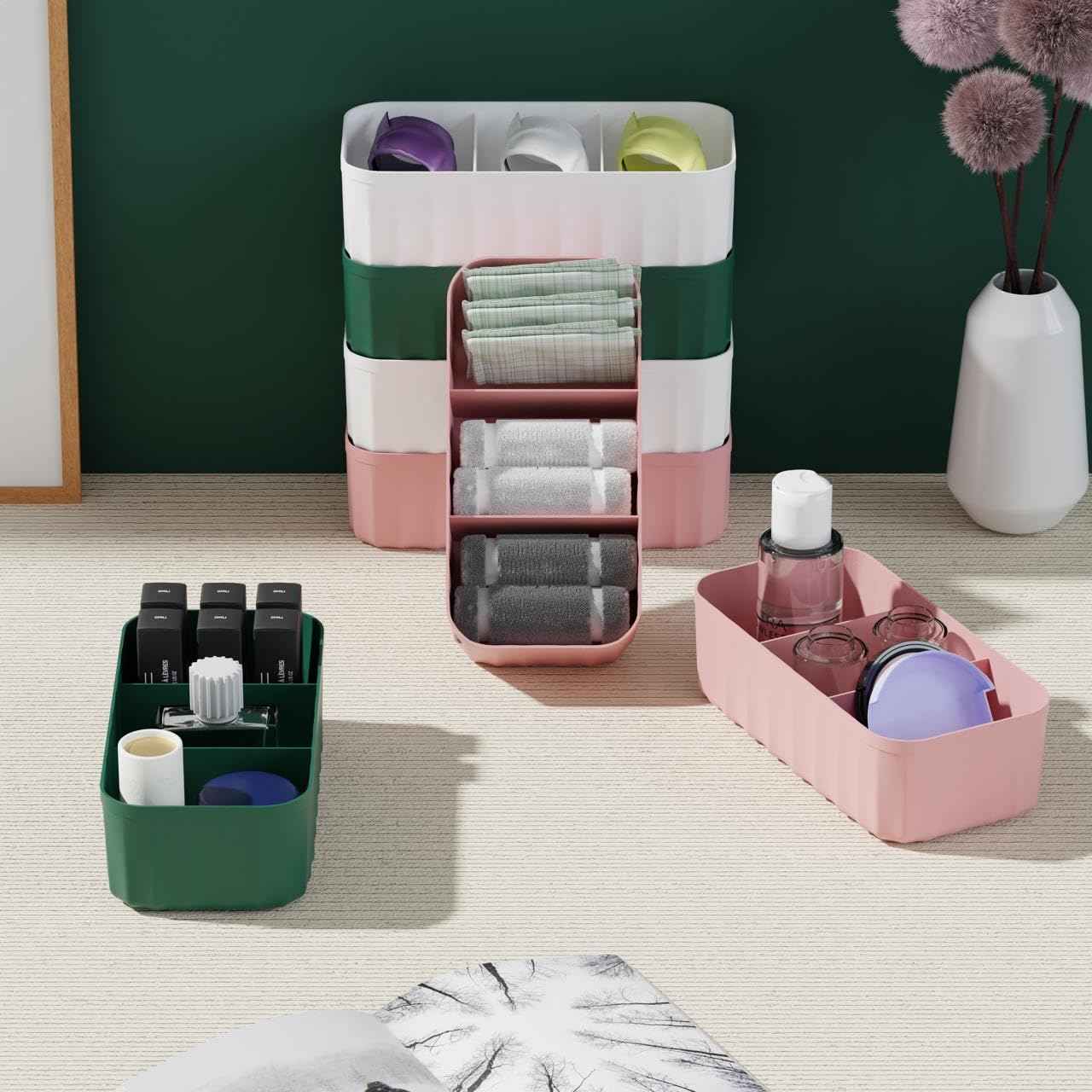 Innerwear Organizer For Wardrobe Organizer For Clothes ( Pack Of 2 )