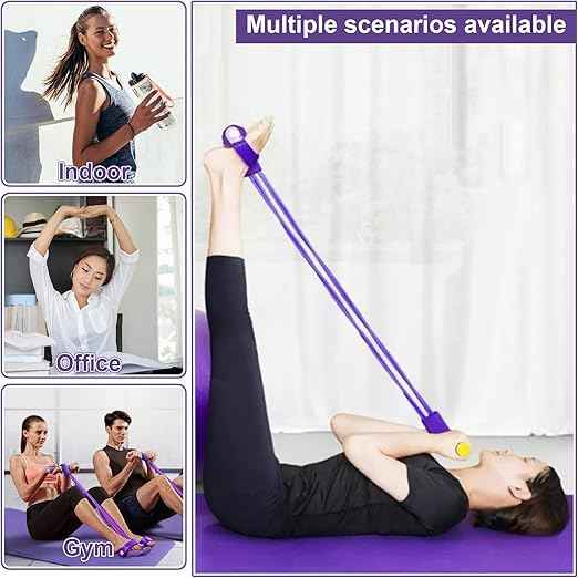8 tube Multifunction Pedal Resistance Band Trainer