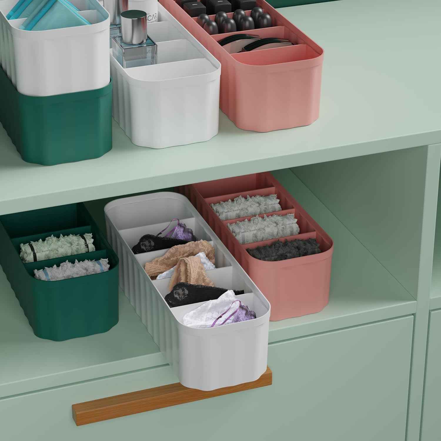 Innerwear Organizer For Wardrobe Organizer For Clothes ( Pack Of 2 )